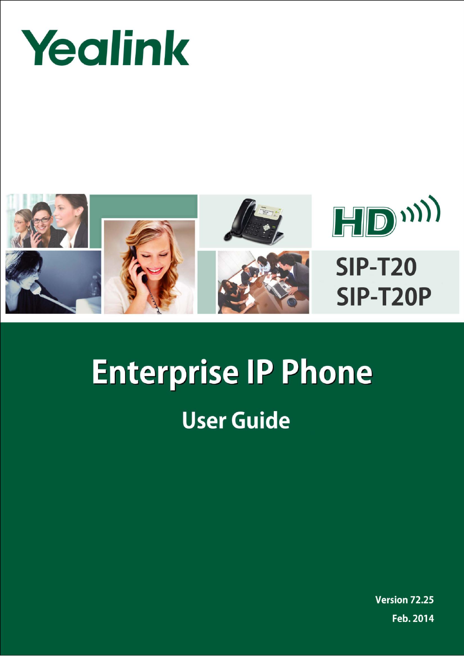 Yealink SIP-T20 User Manual | 126 pages