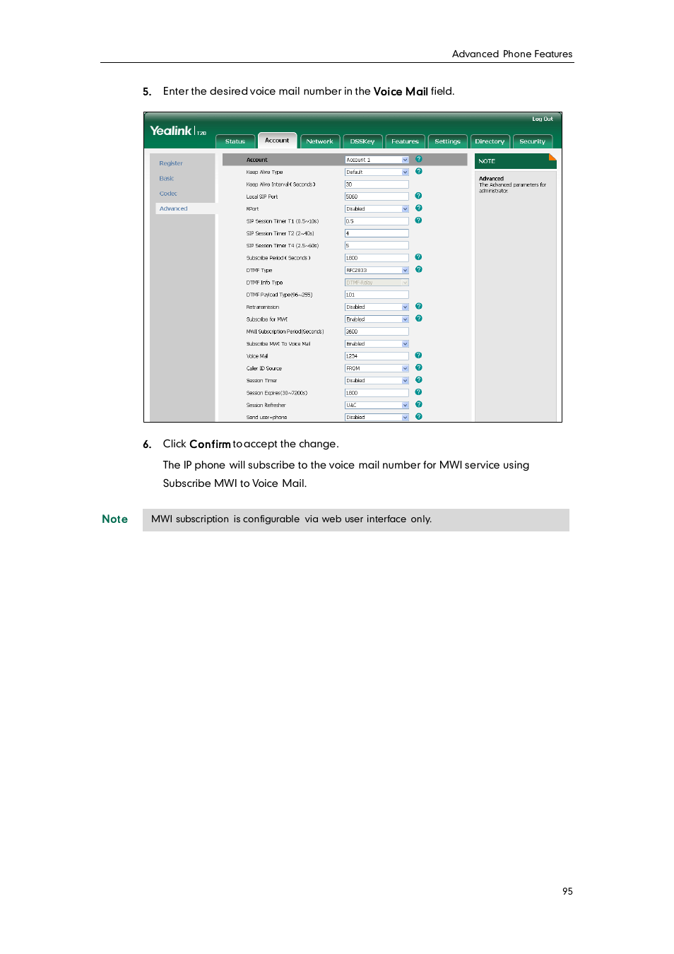 Yealink SIP-T20 User Manual | Page 107 / 126