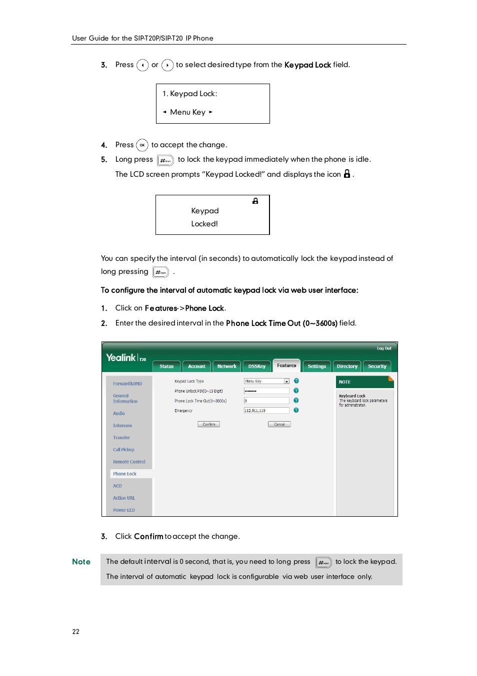 Yealink SIP-T20 User Manual | Page 34 / 126