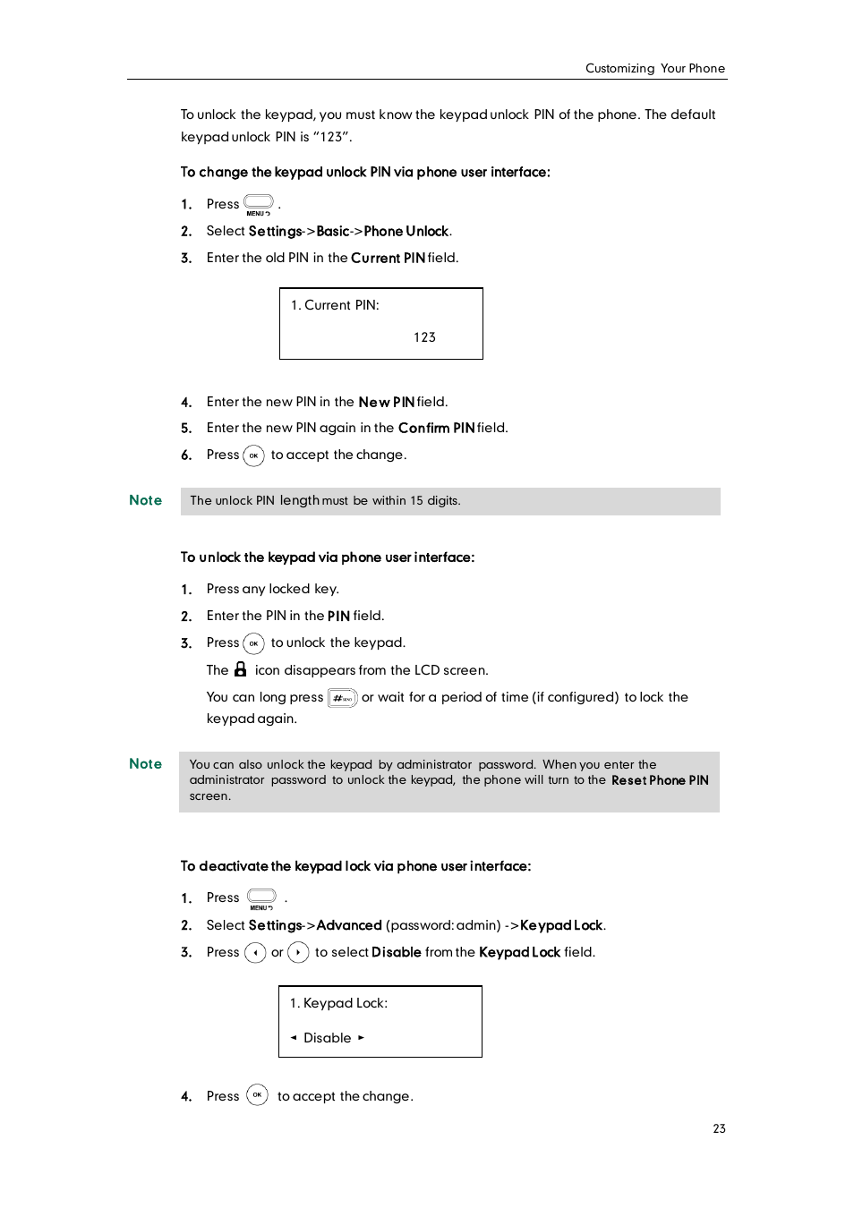 Yealink SIP-T20 User Manual | Page 35 / 126