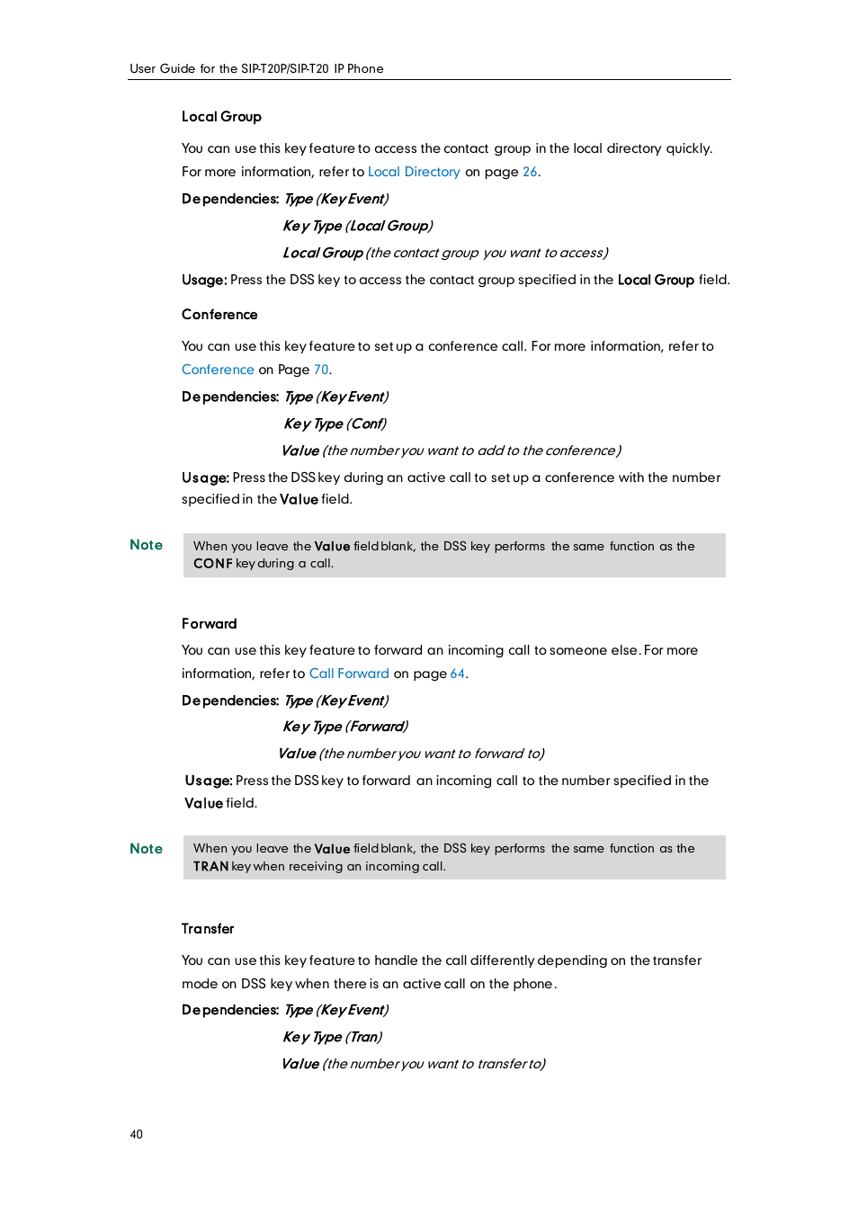Yealink SIP-T20 User Manual | Page 52 / 126