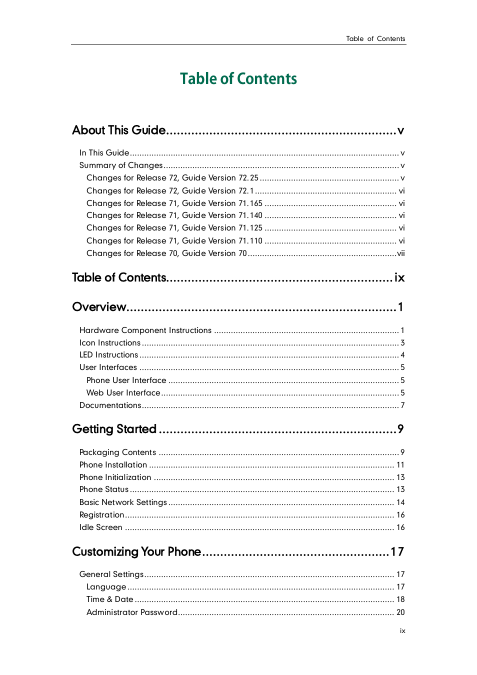 Yealink SIP-T20 User Manual | Page 9 / 126