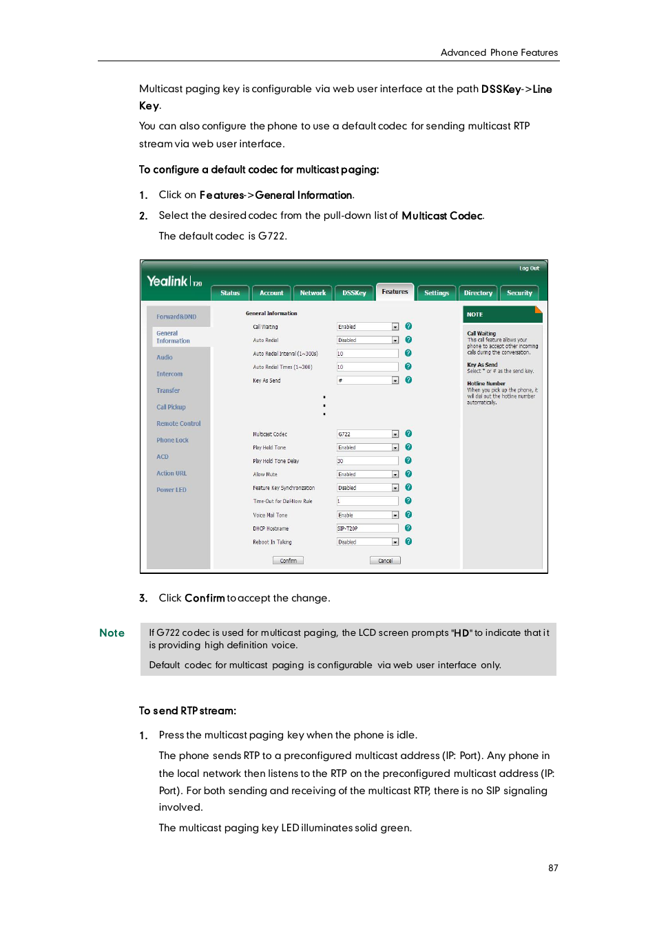 Yealink SIP-T20 User Manual | Page 99 / 126