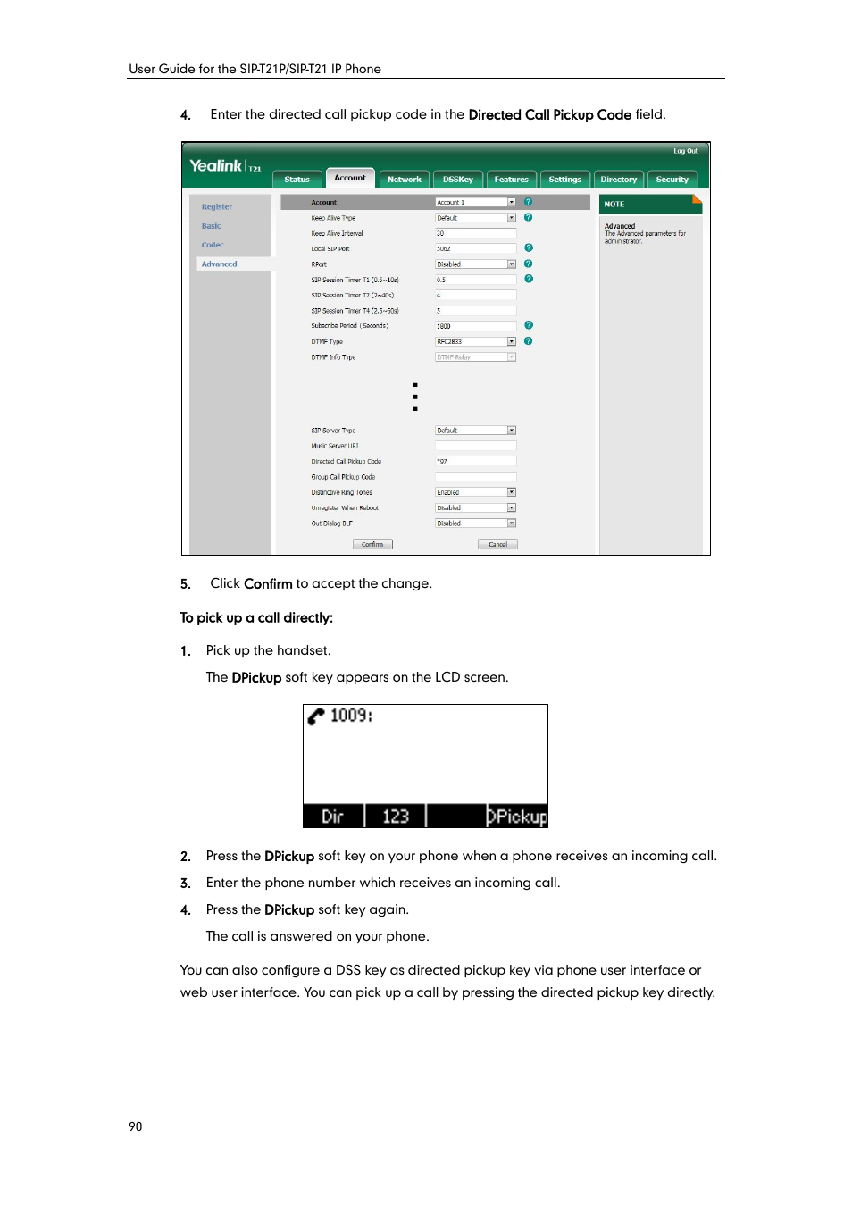 Yealink SIP-T21 User Manual | Page 100 / 142