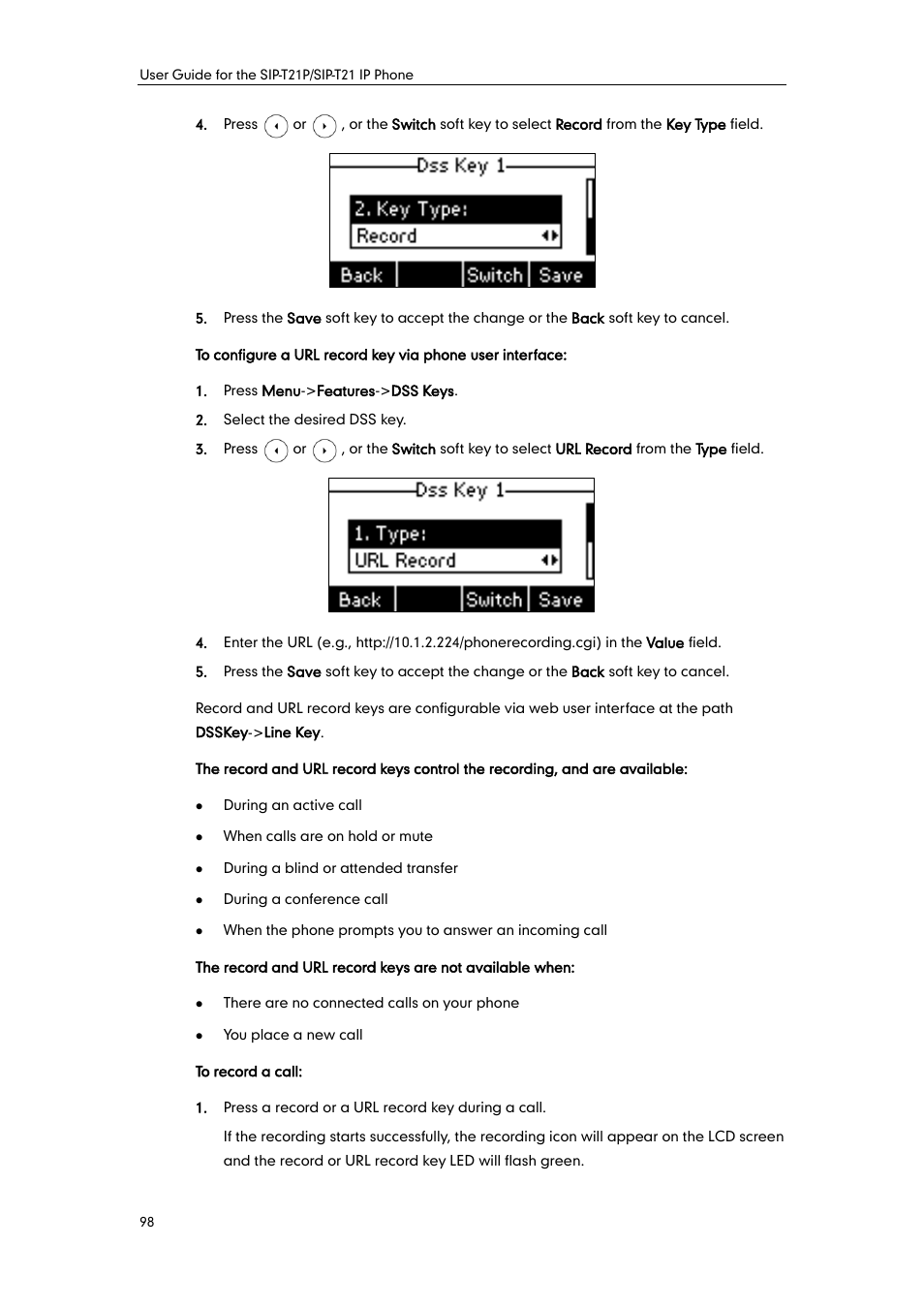 Yealink SIP-T21 User Manual | Page 108 / 142