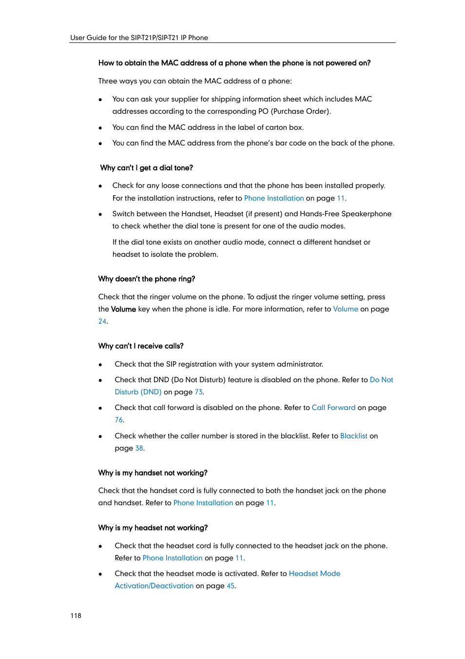 Yealink SIP-T21 User Manual | Page 128 / 142
