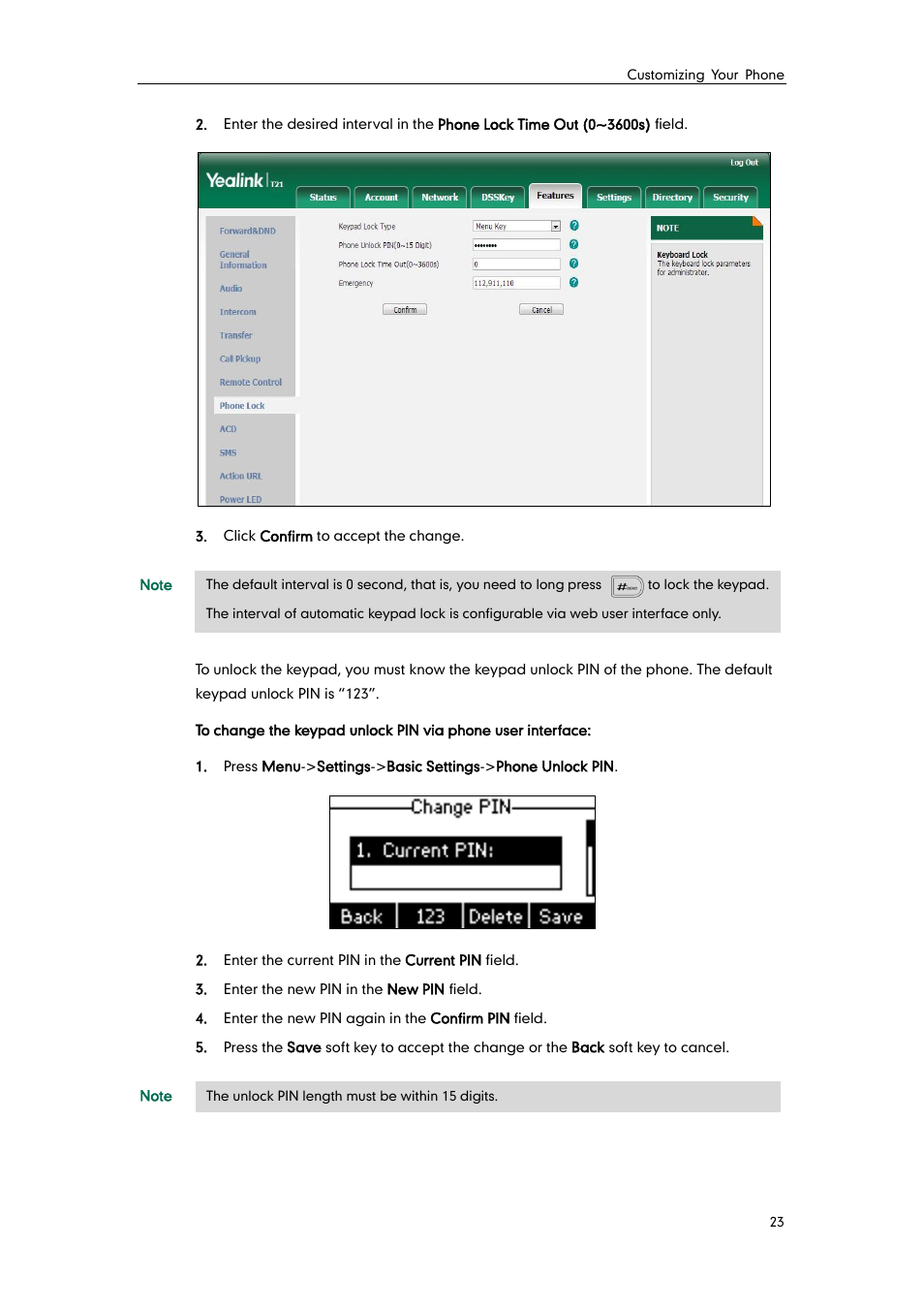 Yealink SIP-T21 User Manual | Page 33 / 142