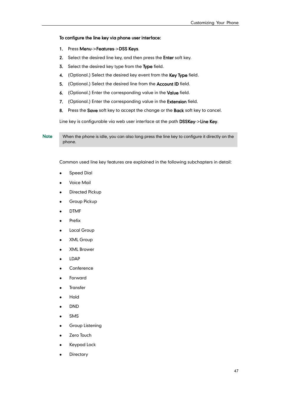 Yealink SIP-T21 User Manual | Page 57 / 142