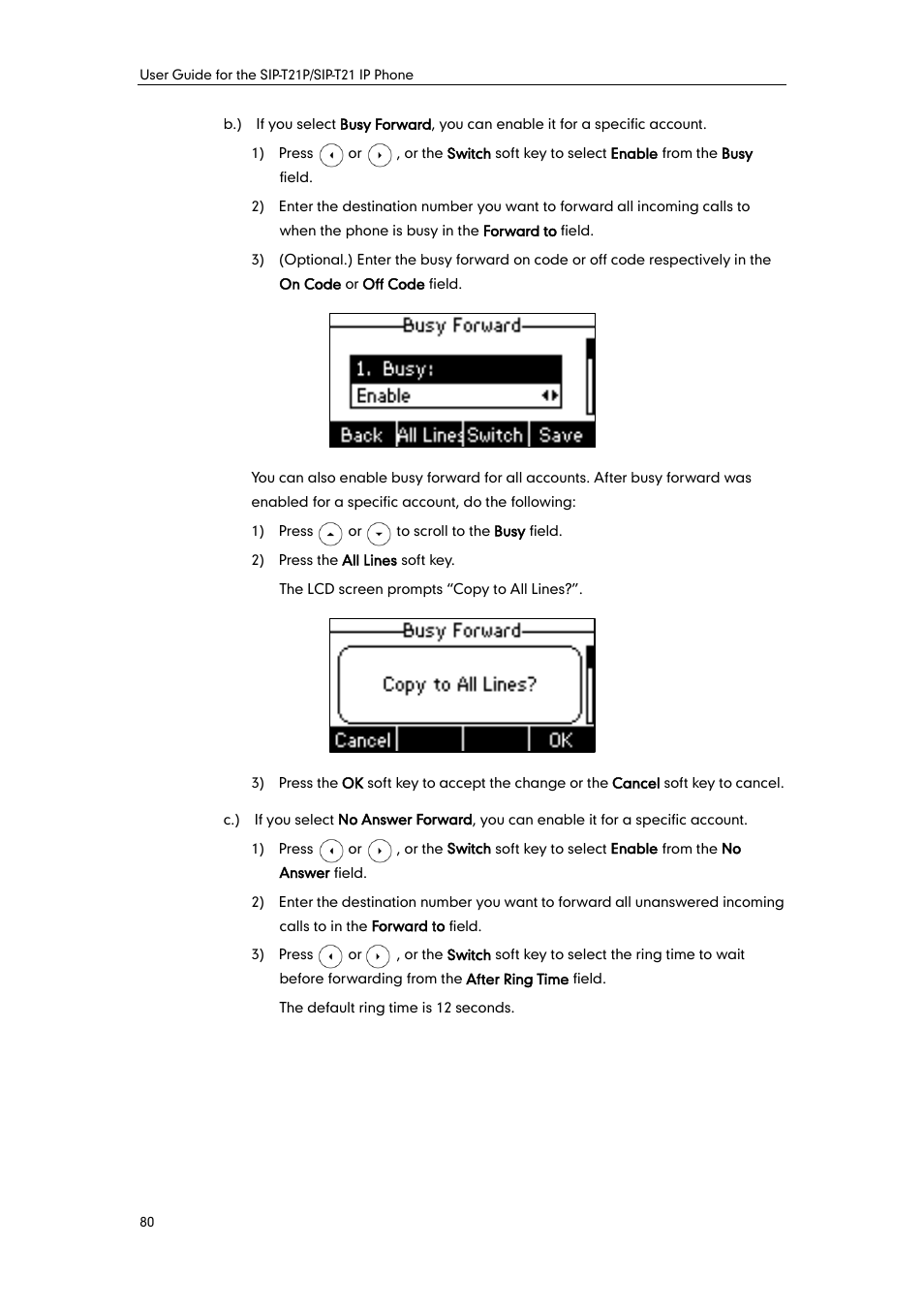 Yealink SIP-T21 User Manual | Page 90 / 142