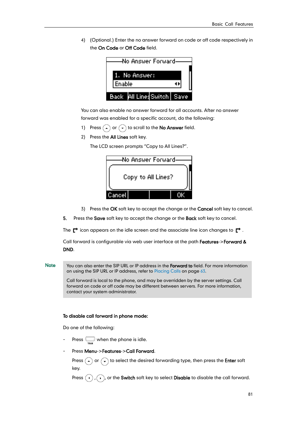 Yealink SIP-T21 User Manual | Page 91 / 142