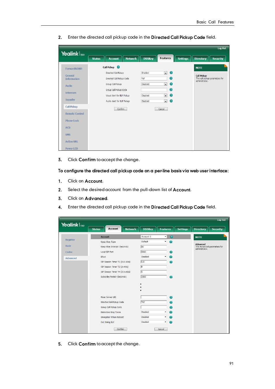 Yealink SIP-T22 User Manual | Page 103 / 146
