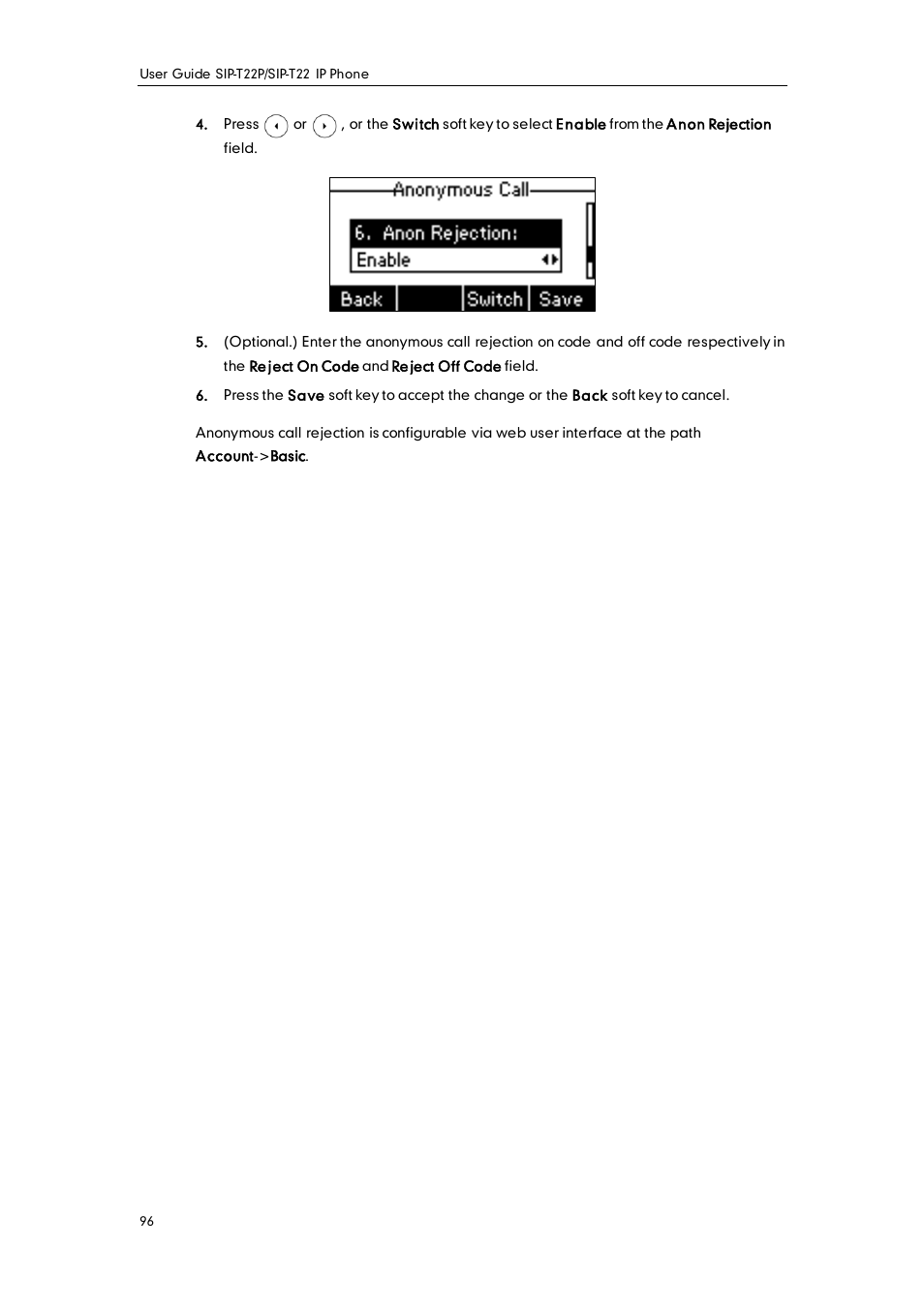 Yealink SIP-T22 User Manual | Page 108 / 146