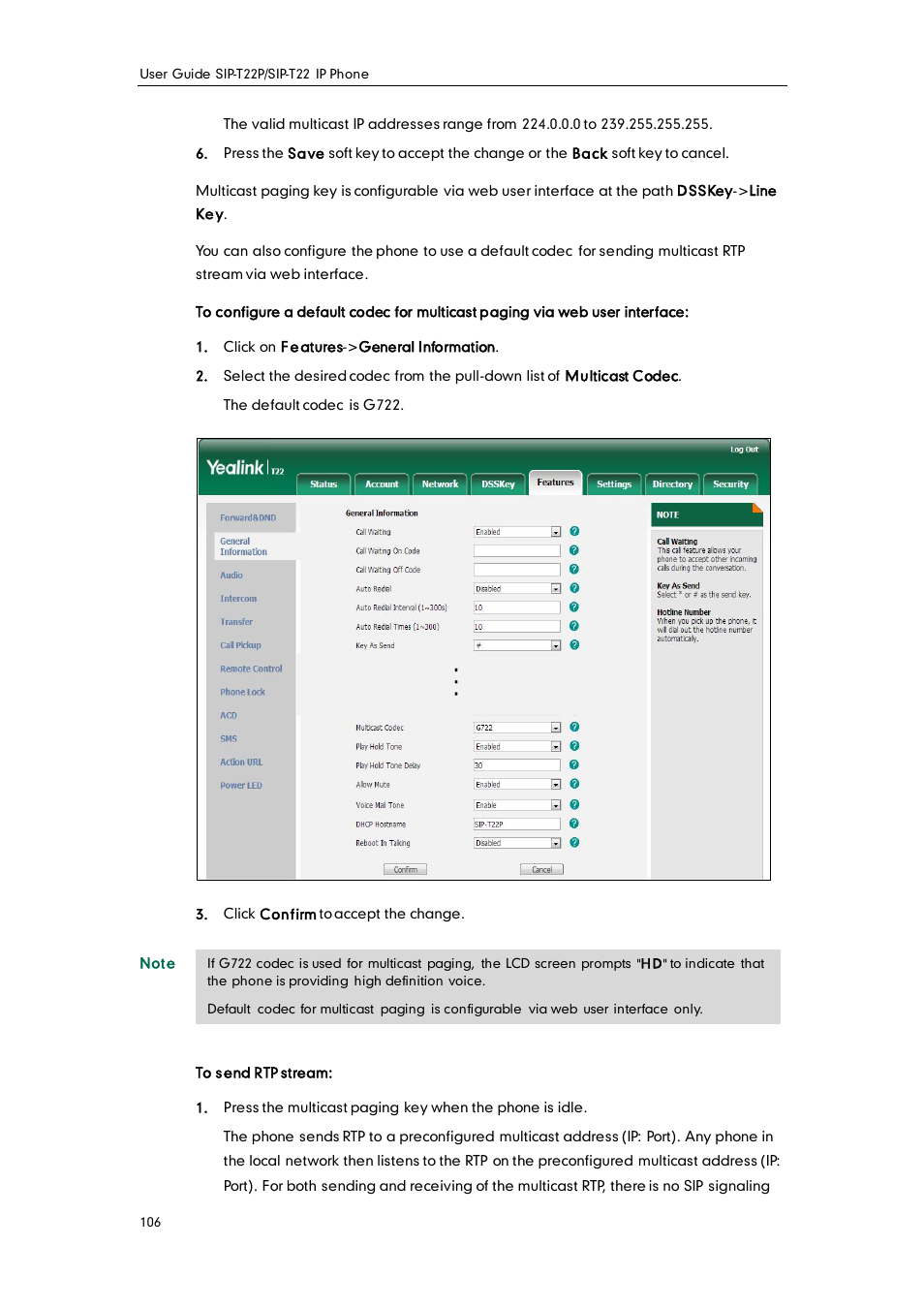 Yealink SIP-T22 User Manual | Page 118 / 146