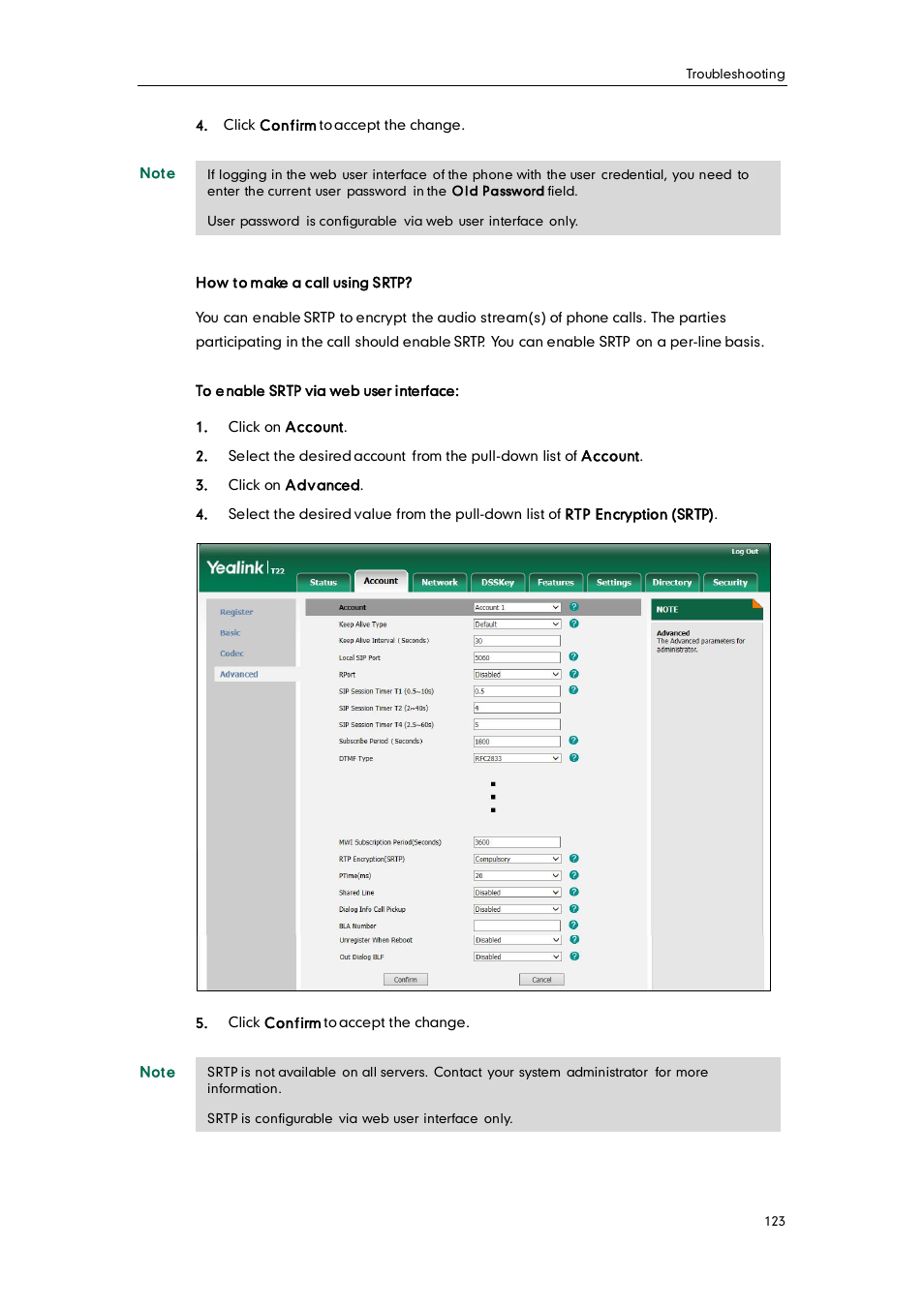 Yealink SIP-T22 User Manual | Page 135 / 146