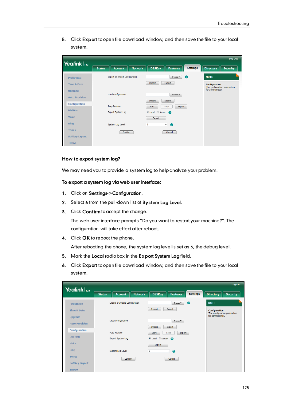 Yealink SIP-T22 User Manual | Page 137 / 146