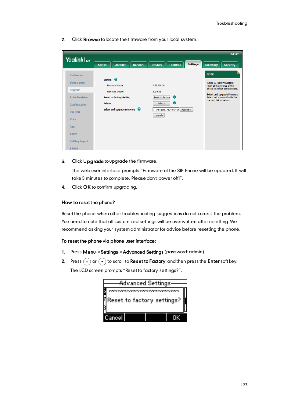 Yealink SIP-T22 User Manual | Page 139 / 146