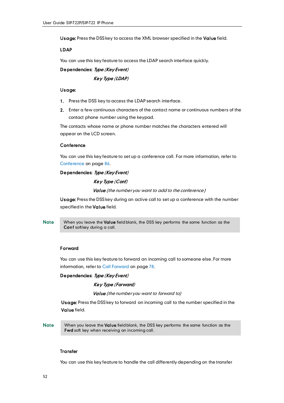Yealink SIP-T22 User Manual | Page 64 / 146