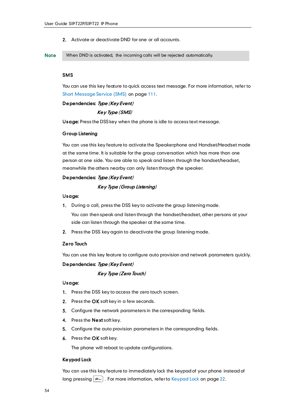 Yealink SIP-T22 User Manual | Page 66 / 146