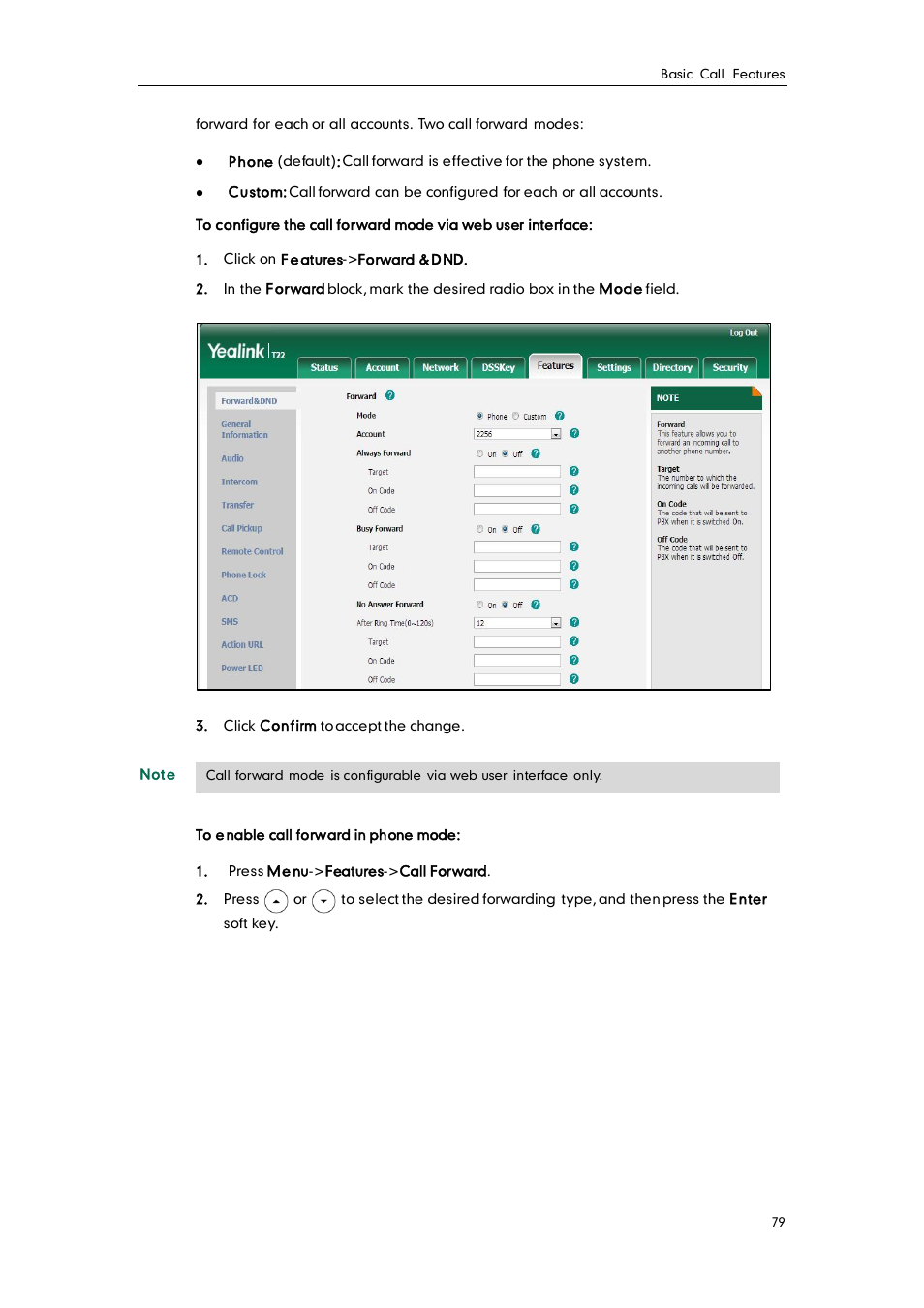 Yealink SIP-T22 User Manual | Page 91 / 146