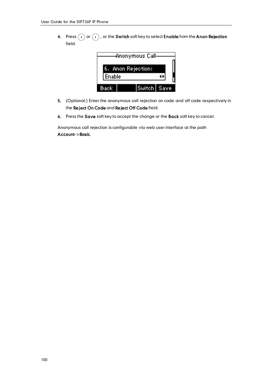 Yealink SIP-T26P User Manual | Page 112 / 150