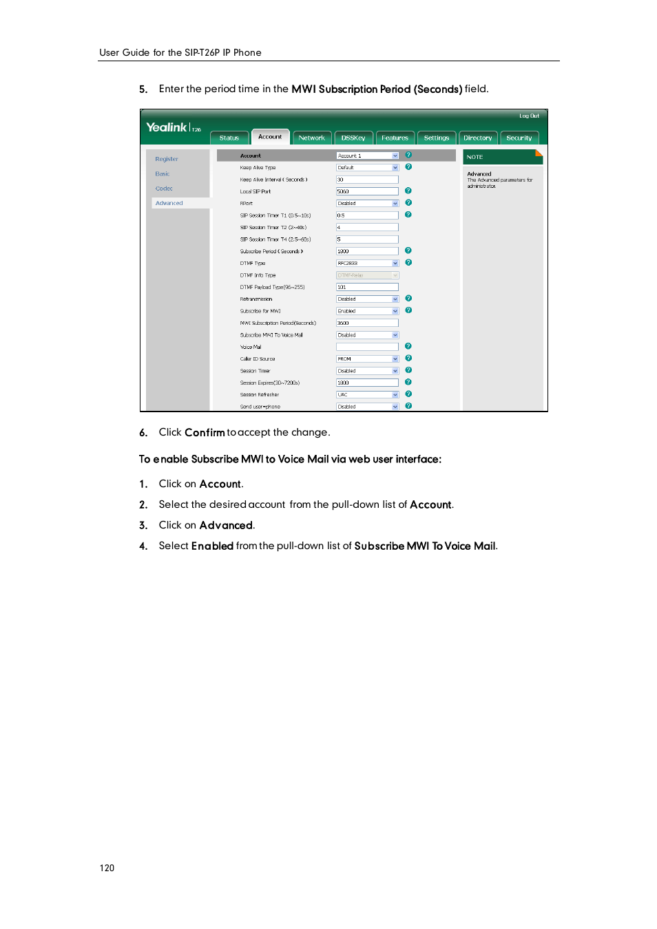 Yealink SIP-T26P User Manual | Page 132 / 150