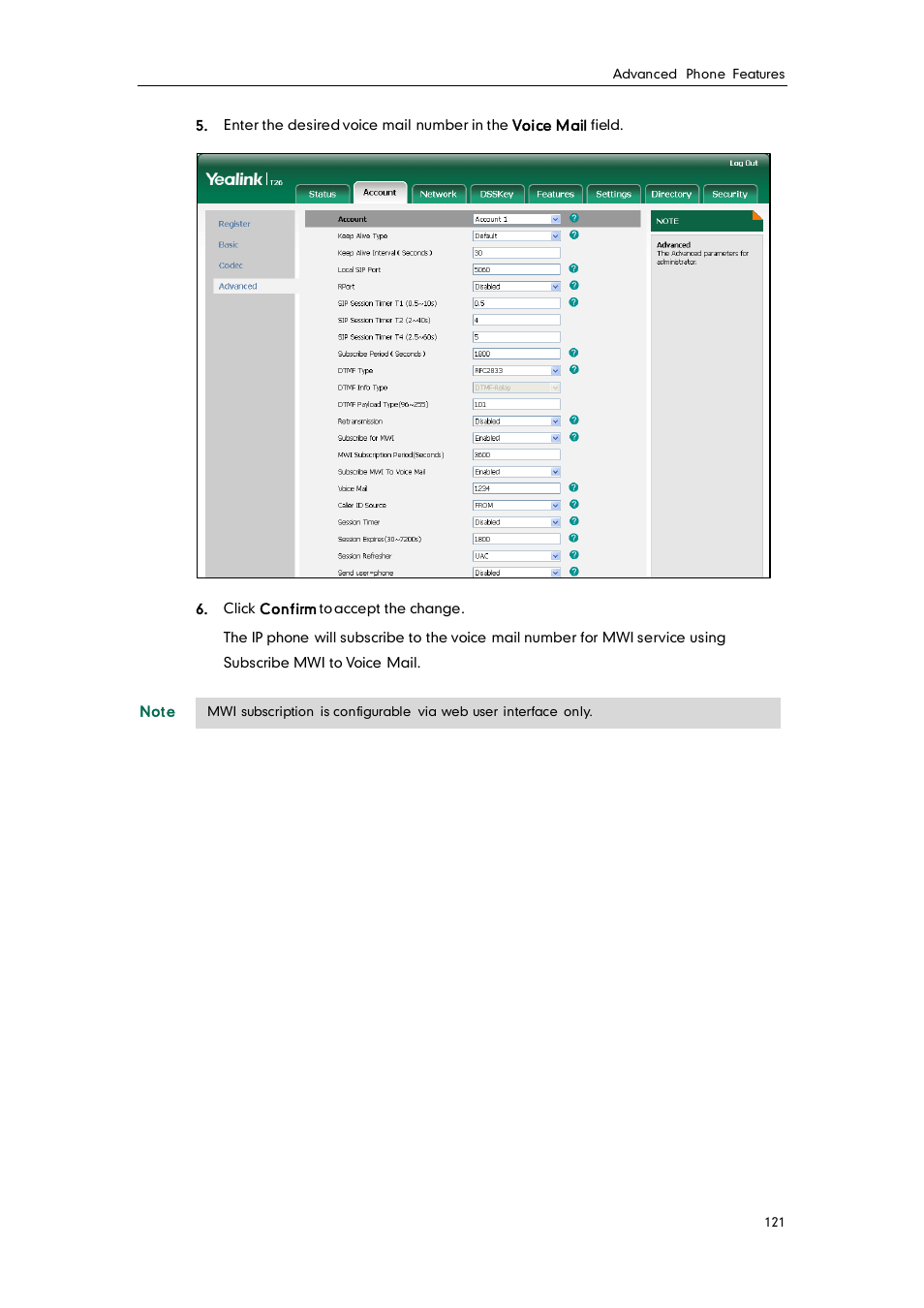 Yealink SIP-T26P User Manual | Page 133 / 150
