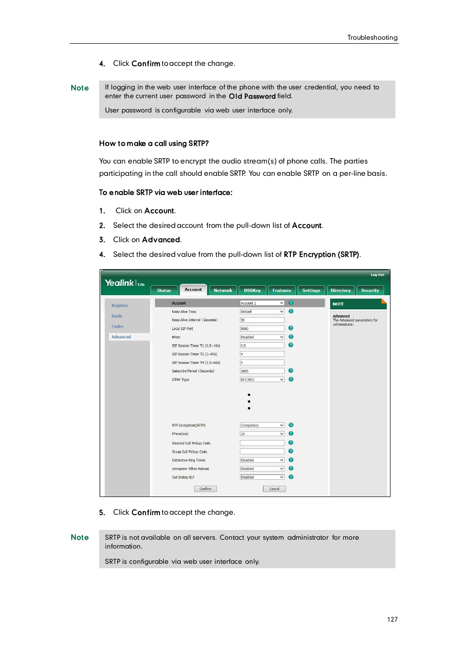 Yealink SIP-T26P User Manual | Page 139 / 150