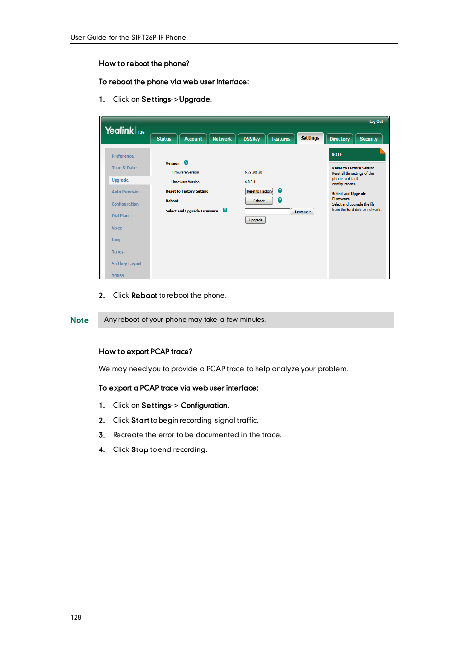Yealink SIP-T26P User Manual | Page 140 / 150