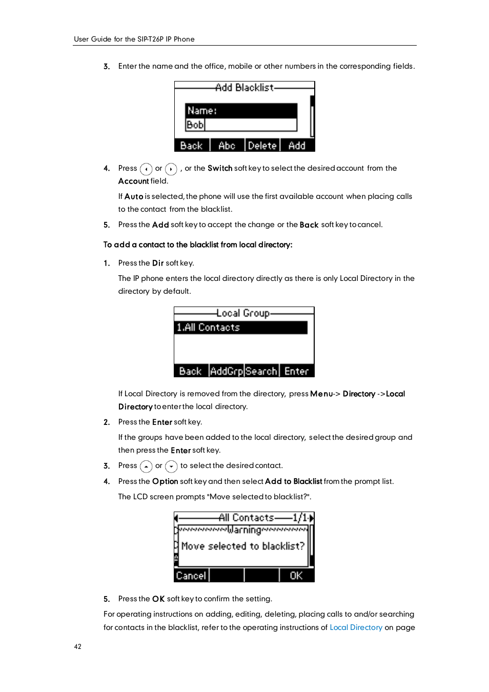 Yealink SIP-T26P User Manual | Page 54 / 150