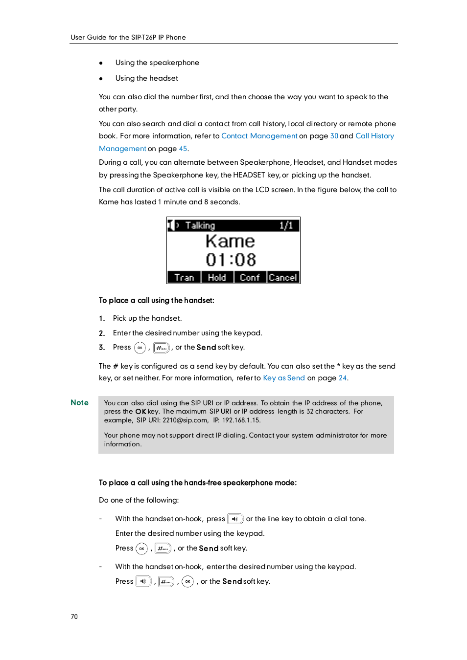 Yealink SIP-T26P User Manual | Page 82 / 150