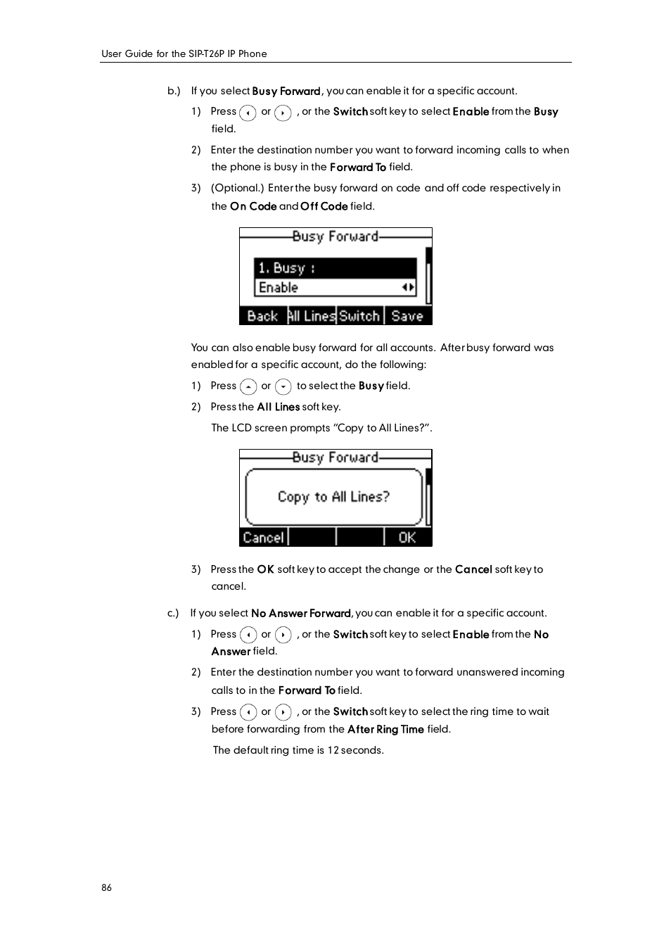 Yealink SIP-T26P User Manual | Page 98 / 150