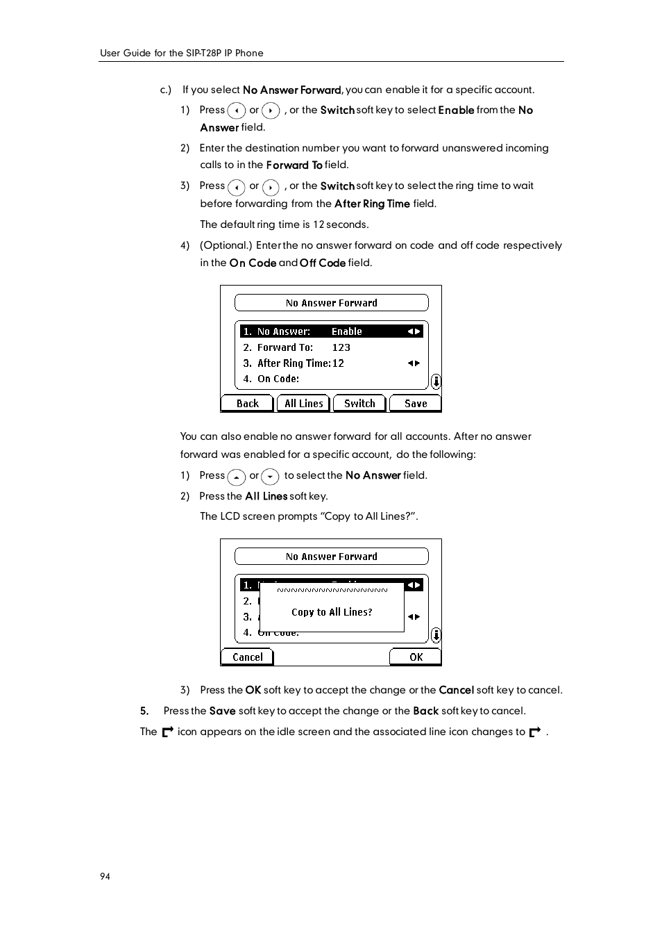 Yealink SIP-T28P User Manual | Page 106 / 158