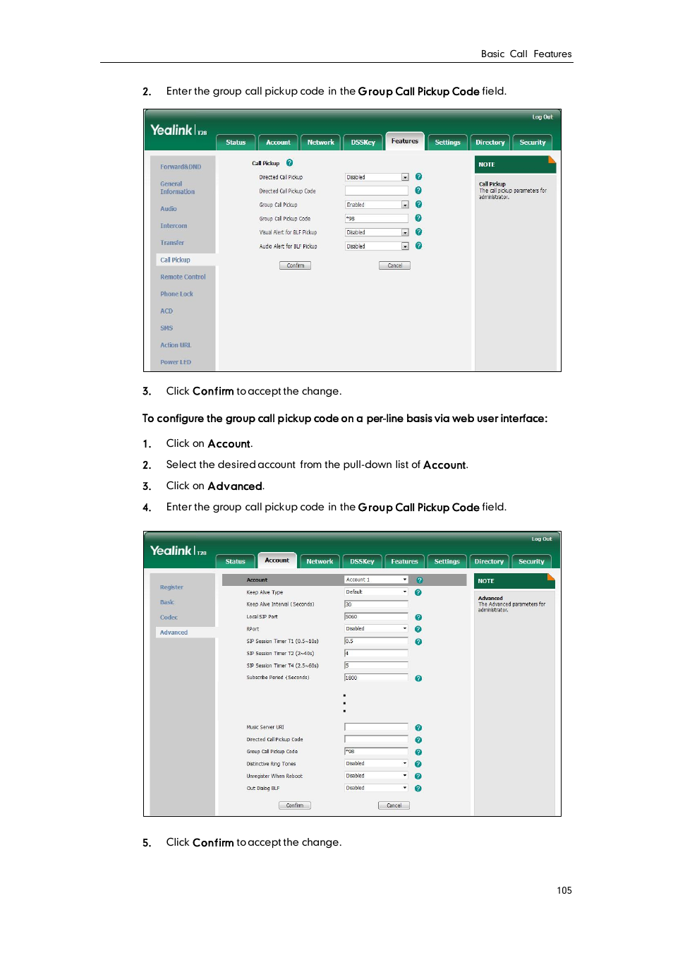 Yealink SIP-T28P User Manual | Page 117 / 158