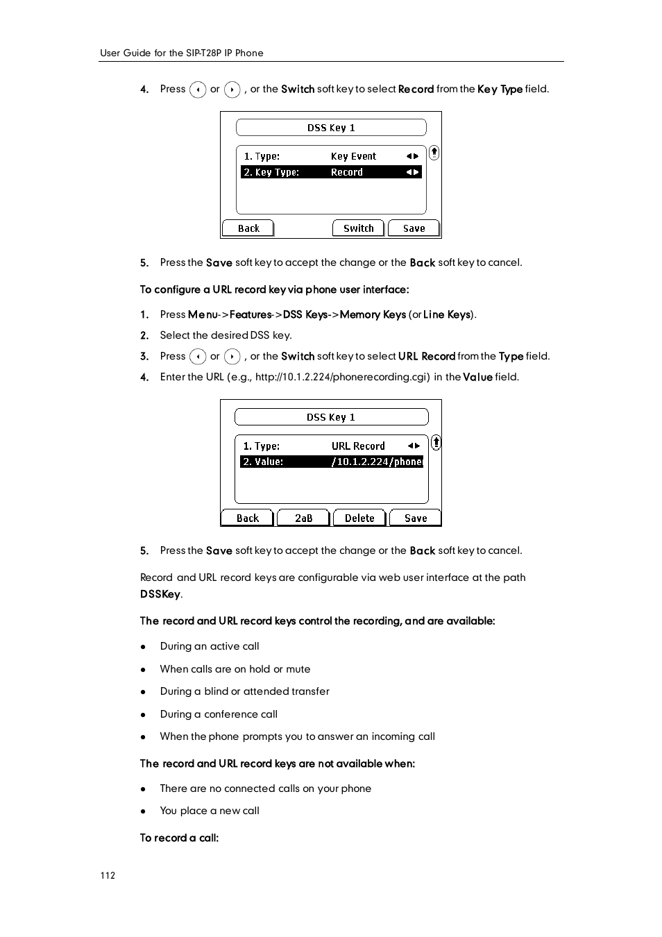 Yealink SIP-T28P User Manual | Page 124 / 158