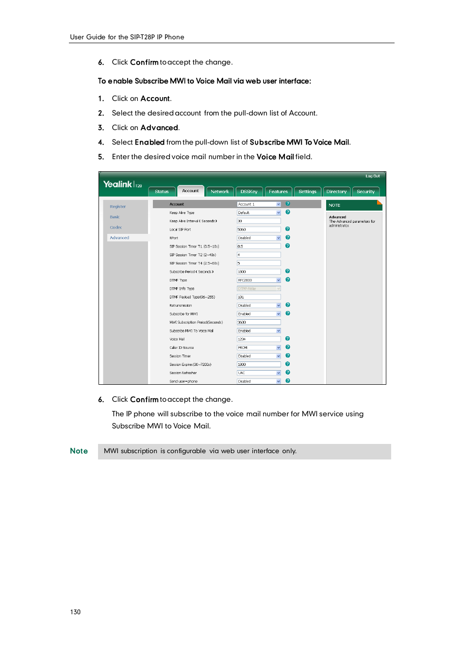 Yealink SIP-T28P User Manual | Page 142 / 158