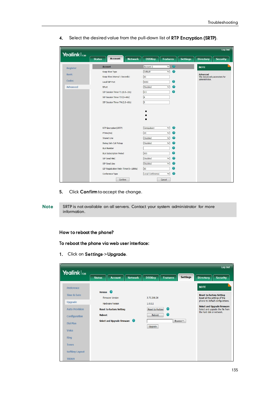 Yealink SIP-T28P User Manual | Page 147 / 158