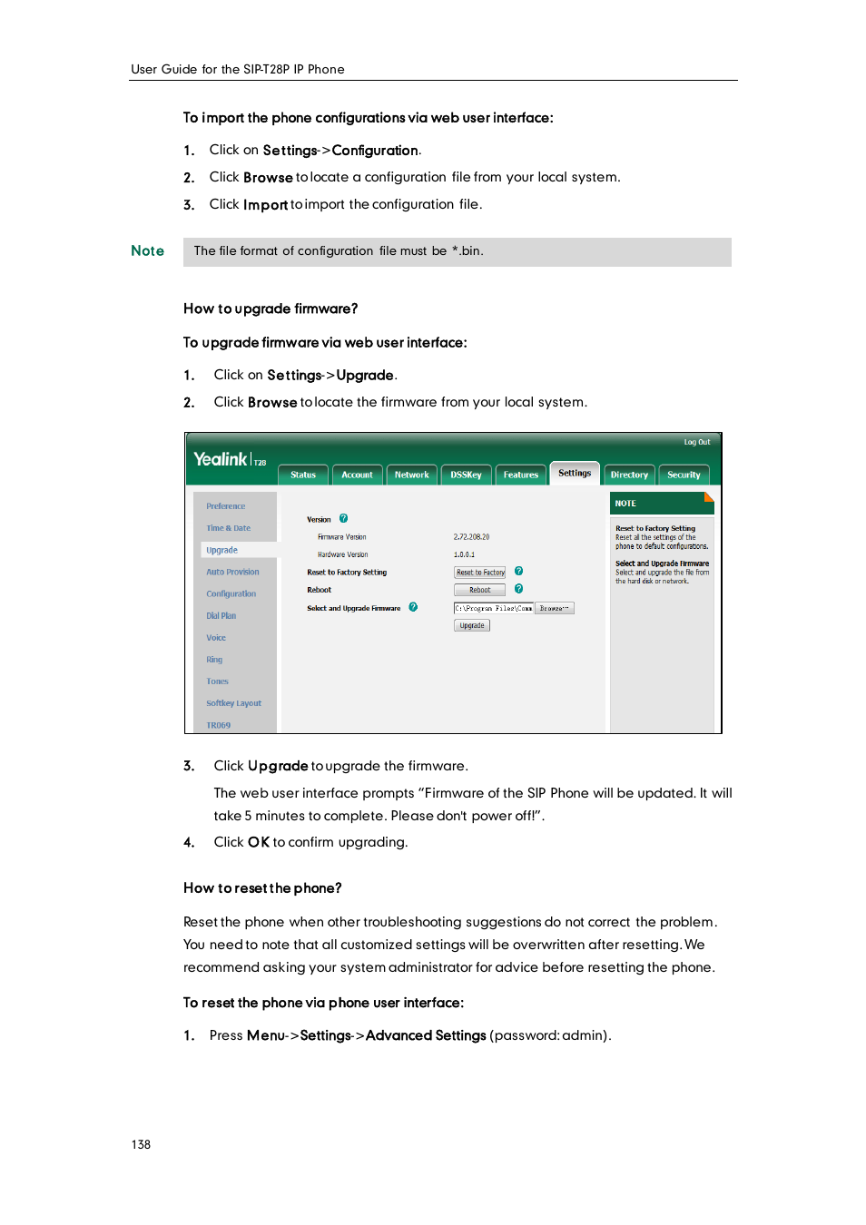 Yealink SIP-T28P User Manual | Page 150 / 158