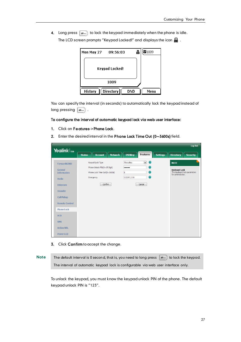 Yealink SIP-T28P User Manual | Page 39 / 158