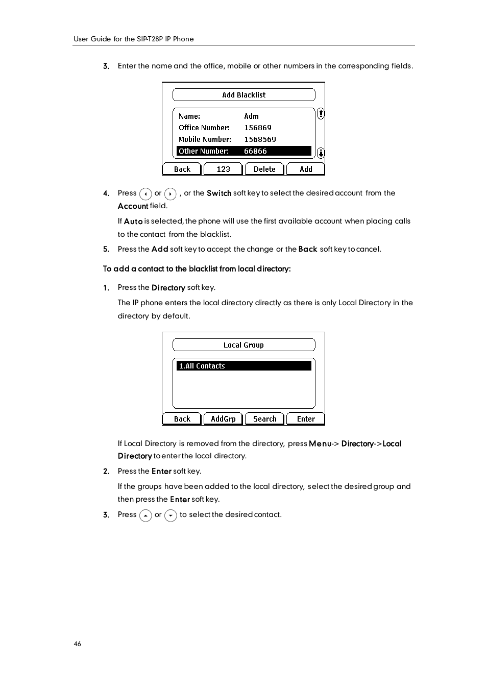 Yealink SIP-T28P User Manual | Page 58 / 158