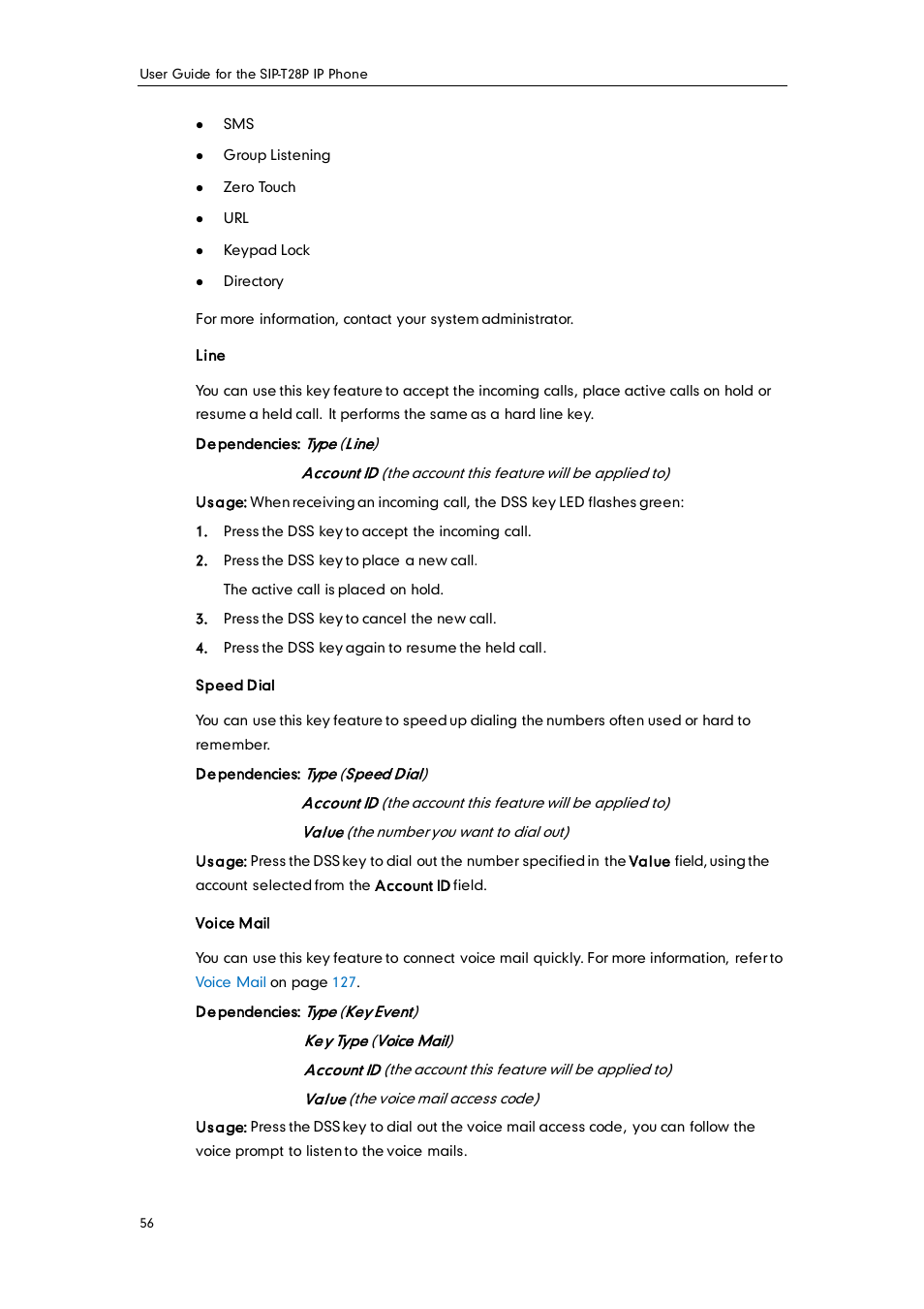 Yealink SIP-T28P User Manual | Page 68 / 158