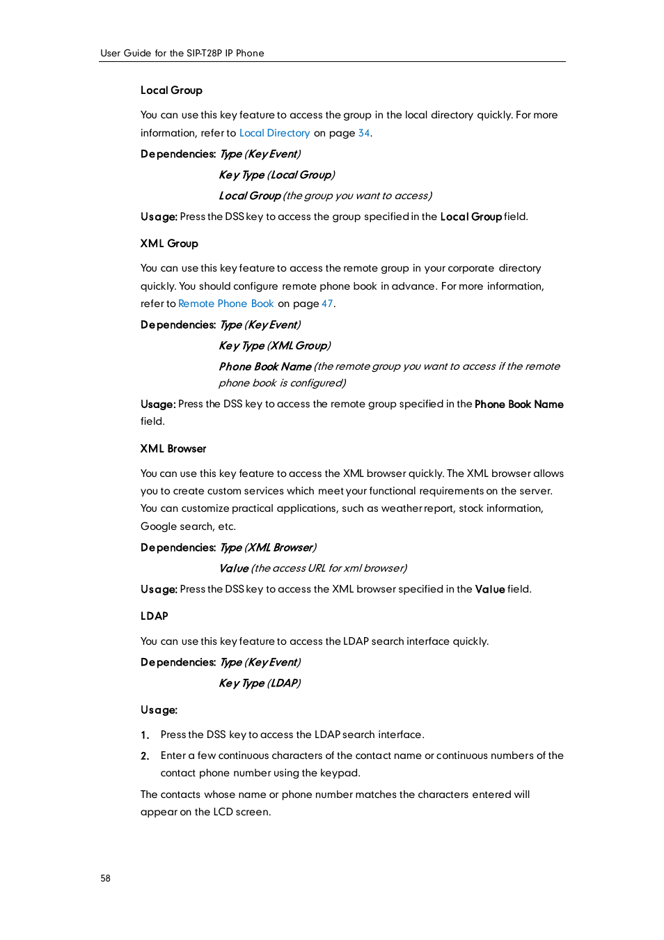 Yealink SIP-T28P User Manual | Page 70 / 158