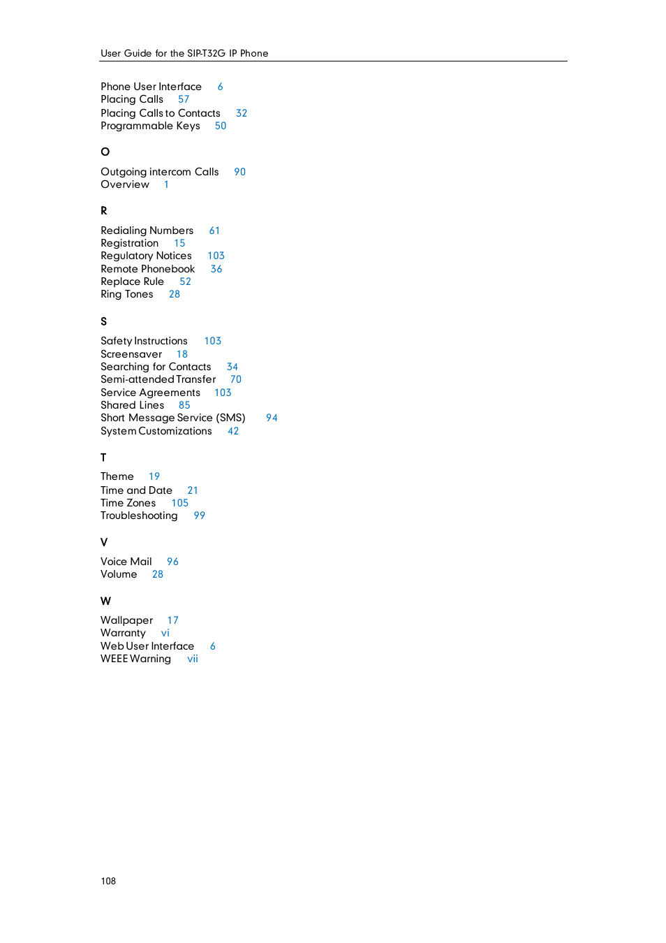 Yealink SIP-T32G User Manual | Page 118 / 118