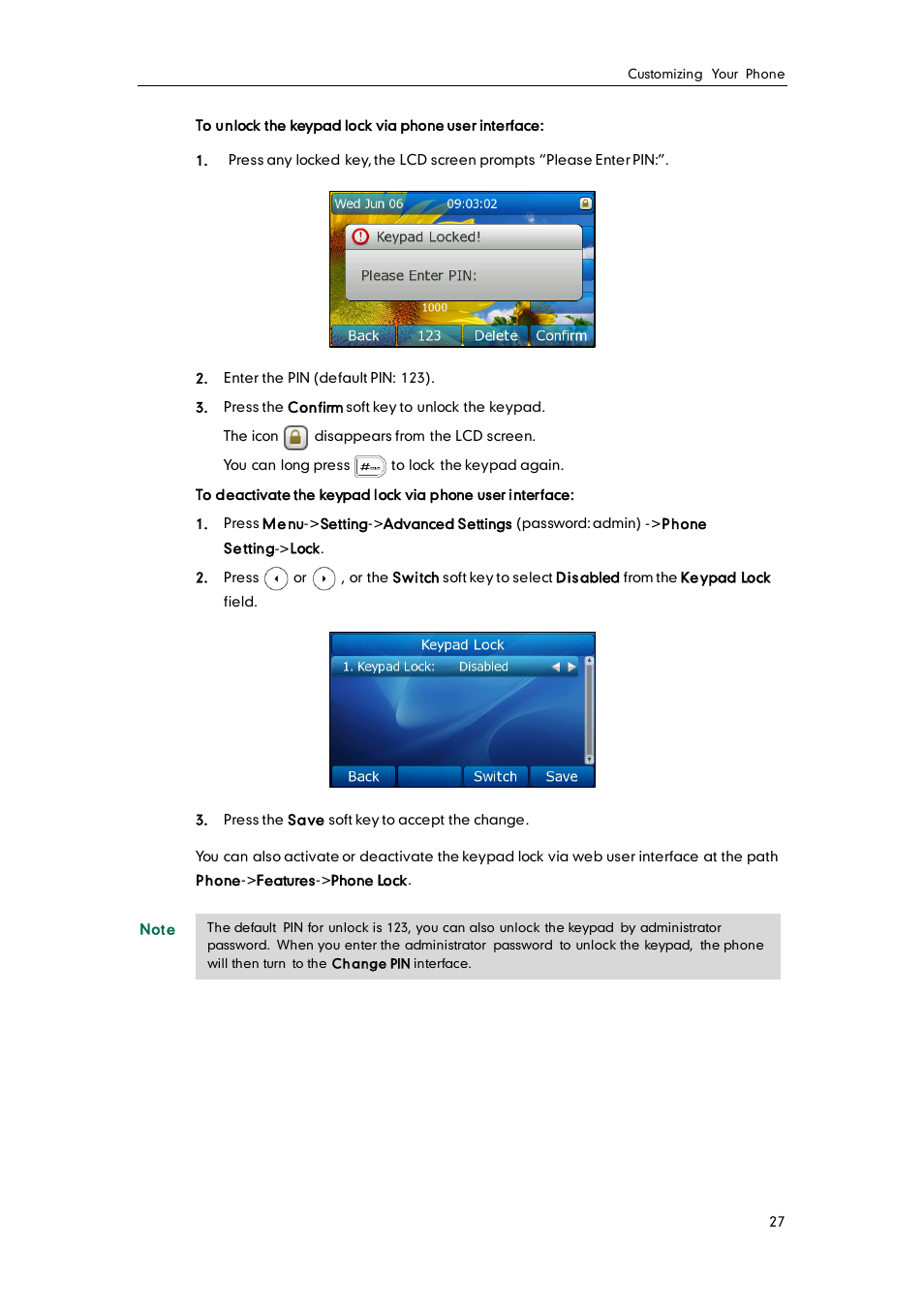 Yealink SIP-T32G User Manual | Page 37 / 118