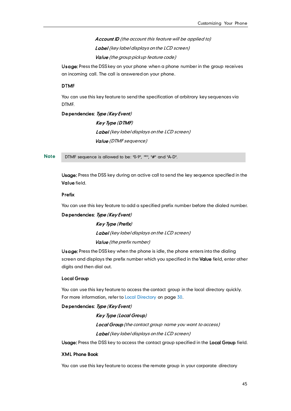 Yealink SIP-T32G User Manual | Page 55 / 118