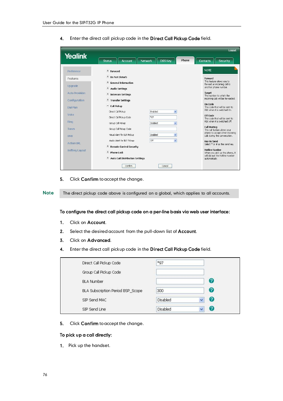 Yealink SIP-T32G User Manual | Page 86 / 118