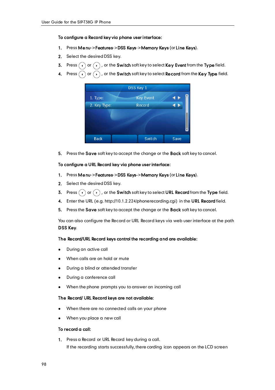 Yealink SIP-T38G User Manual | Page 108 / 132