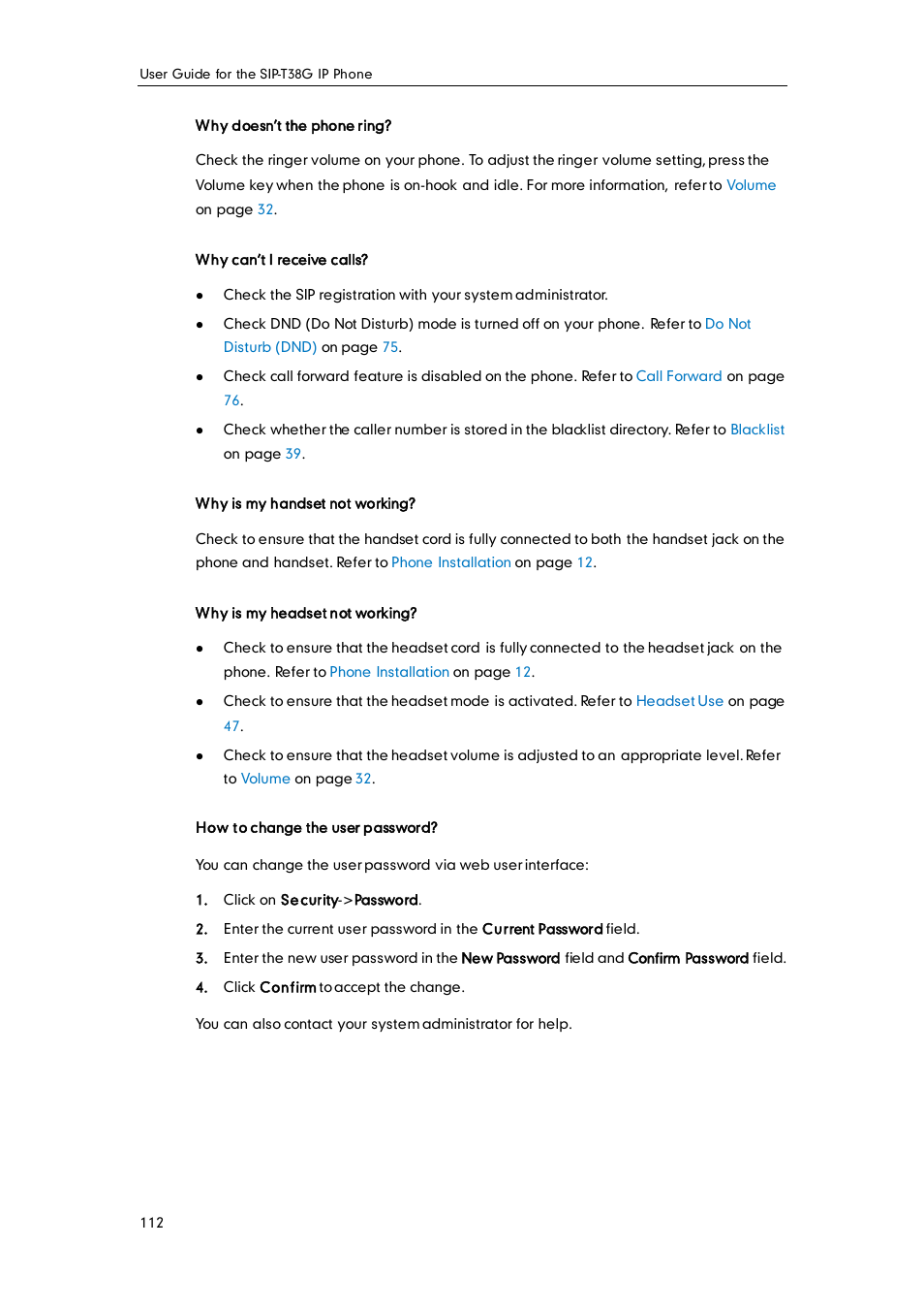 Yealink SIP-T38G User Manual | Page 122 / 132
