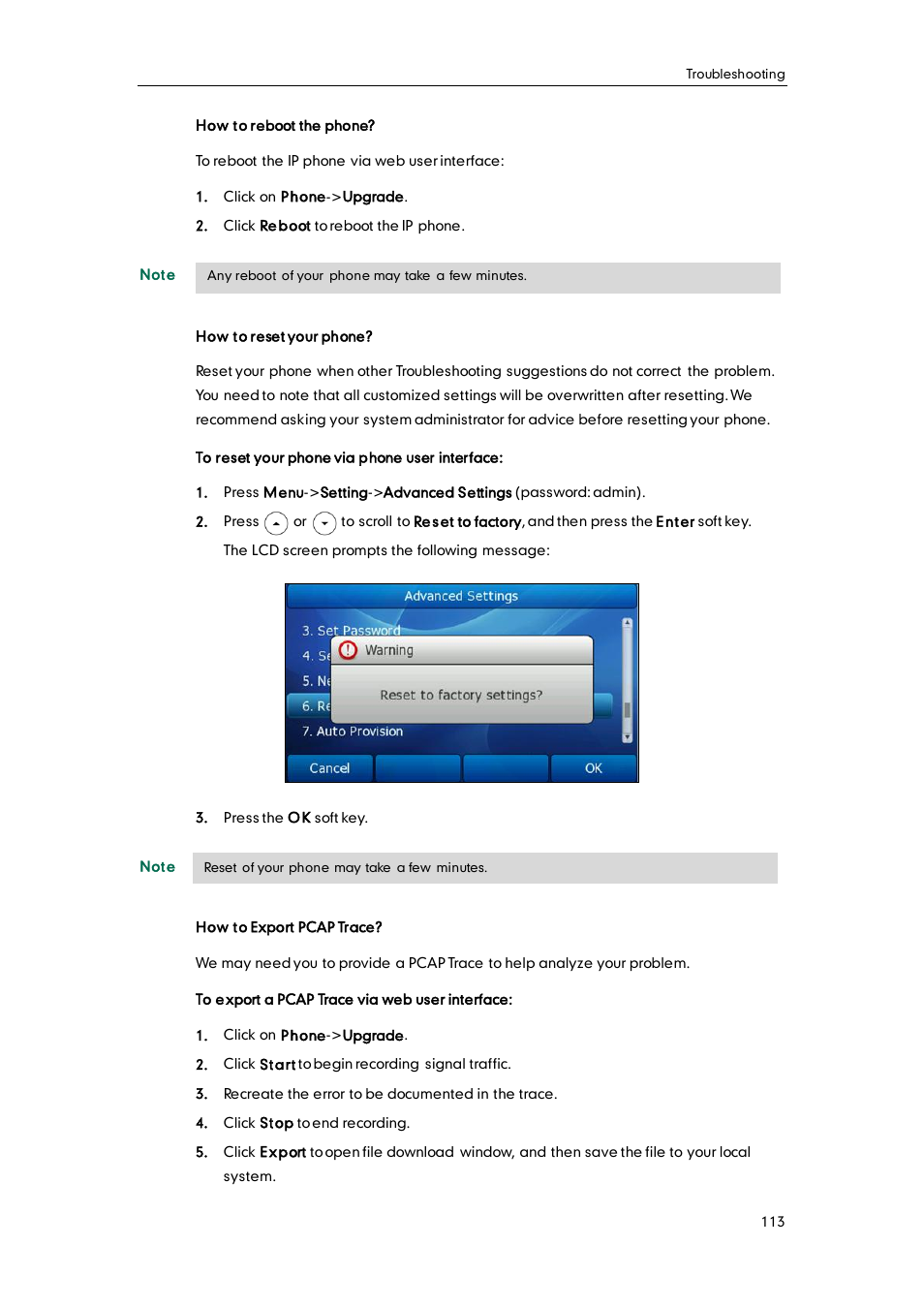 Yealink SIP-T38G User Manual | Page 123 / 132