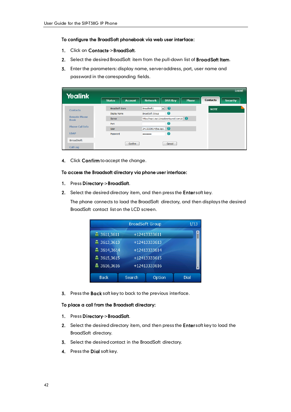 Yealink SIP-T38G User Manual | Page 52 / 132