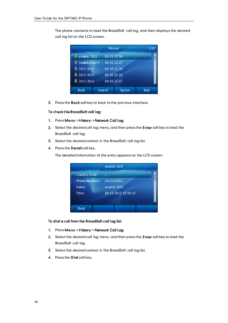 Yealink SIP-T38G User Manual | Page 56 / 132